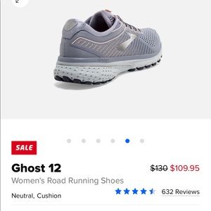 Brand new, never worn Ghost 12 Brooks